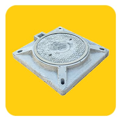 Manhole cover with a diameter of 65 and a frame of 80.