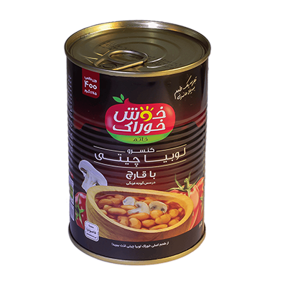 Canned beans with mushrooms