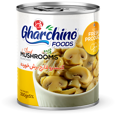 Sliced mushroom can (Gharchino)