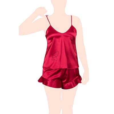 Top y short de cuello en V TBM código 161166
