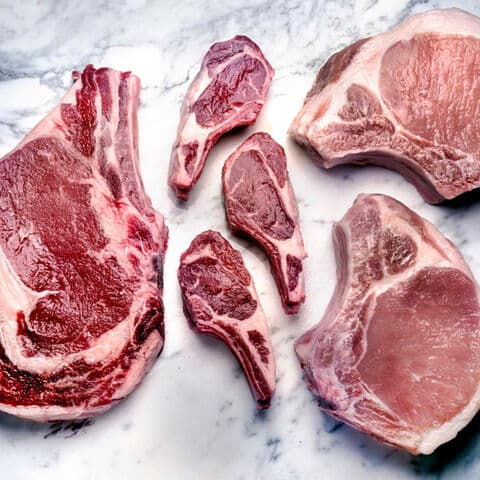carne di maiale congelata