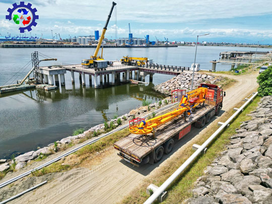 Building 4 fixed marine loading arms and 2 mobile marine loading arms in Anzali and Amirabad