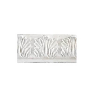 Stone facade band tool with flower and bush design