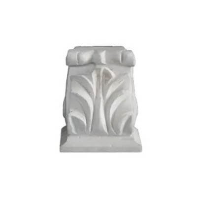 Stone bracket with leaf design