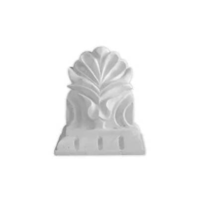 Stone bracket with flower and bush design