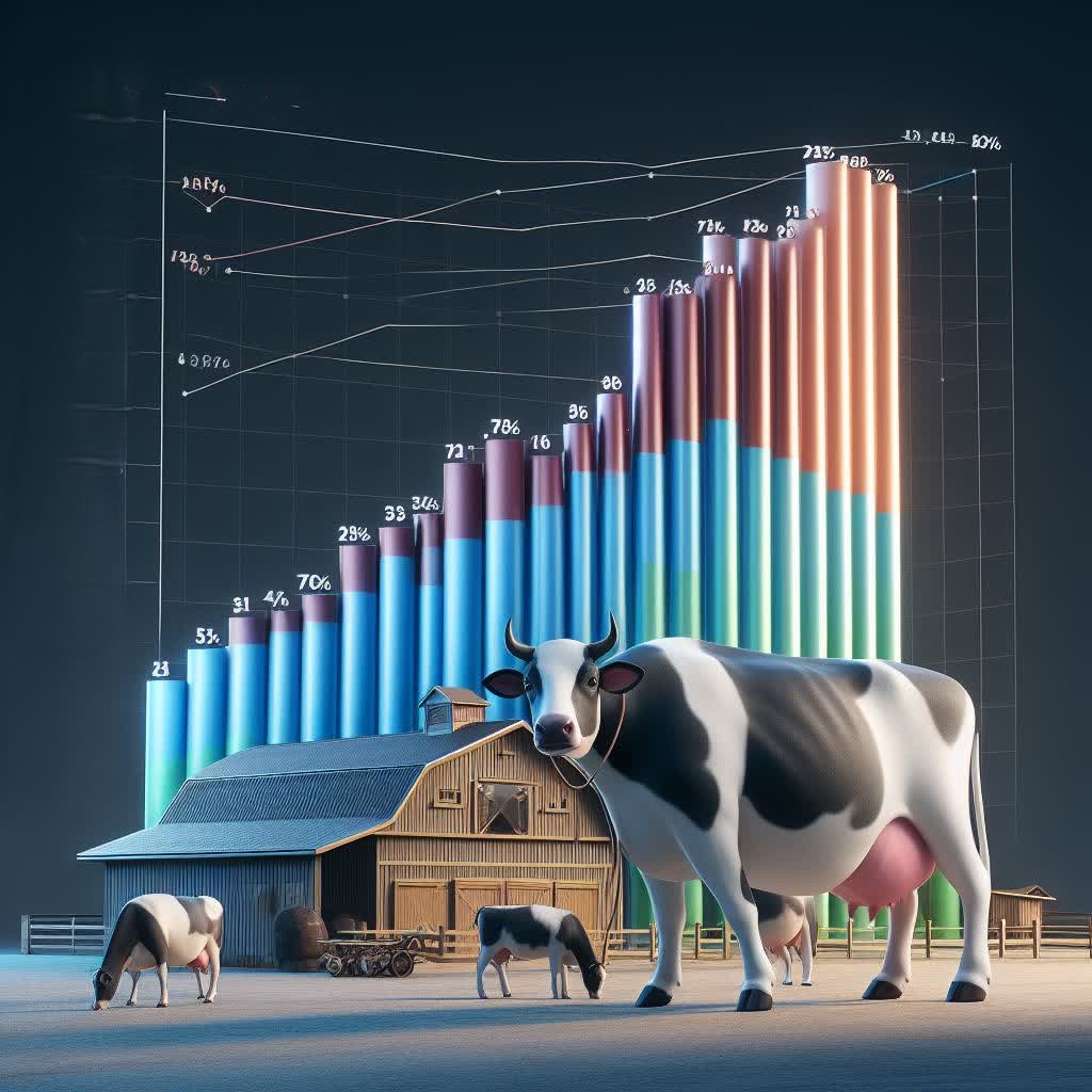 Unprecedented record of raw milk production in the past 40 years