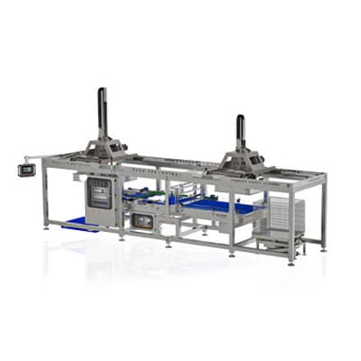 Basket and palletizer can machine