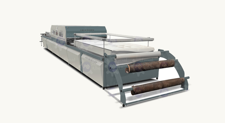 Three-tray vacuum press machine (railway - wagon)