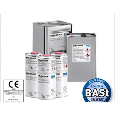 PUR-O-CRACK is a two-component flexible polyurethane elastomeric resin.