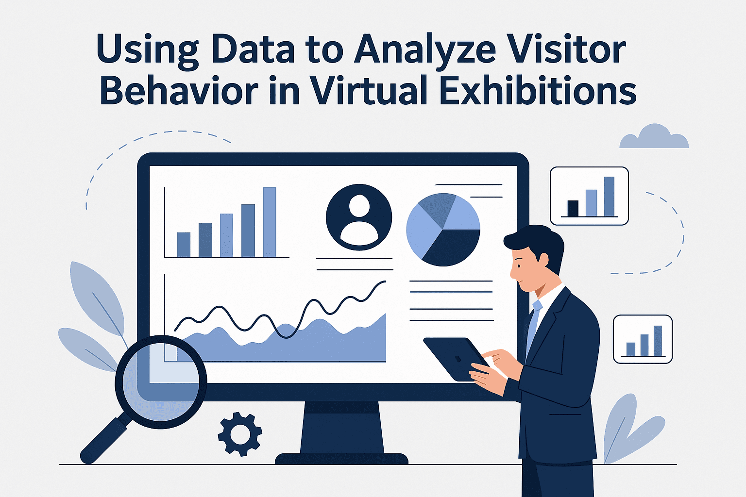 Using data to analyze visitor behavior in virtual exhibitions
