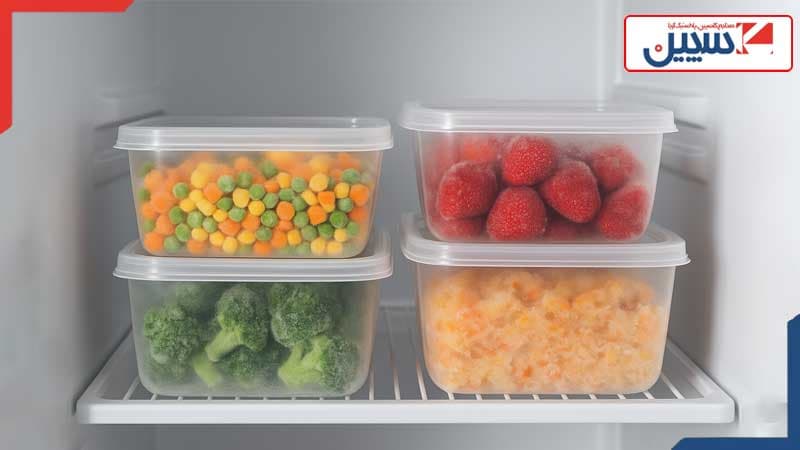 Why are transparent plastic containers better for the freezer?