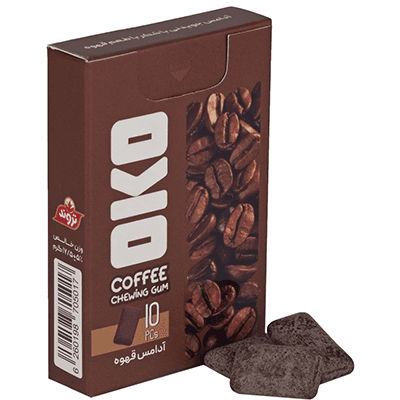 Жевательная резинка кофе OKO упаковка 10 штук
