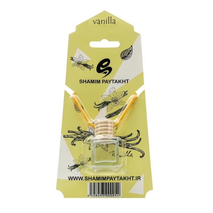 Vanilya kokulu cam asılı parfüm.