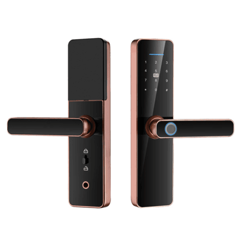 Venta de fábrica de cerraduras de puerta de huella dactilar inteligente Wifi cerraduras inteligentes TTlock con tarjeta 