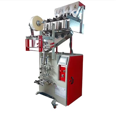 Four-head granule sachet packaging machine