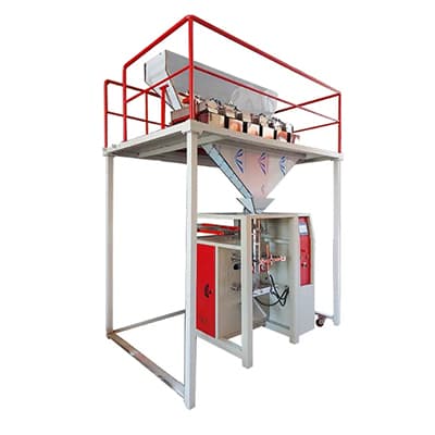 Six-head weighing packaging machine