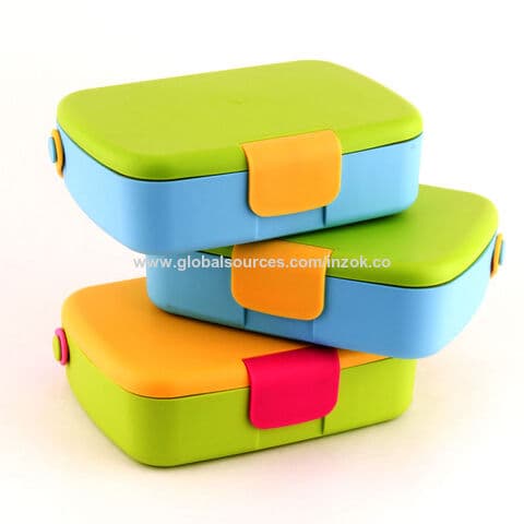 Bulk plastic lunch boxes, suitable meal sizes, bento boxes in various colors, sealed lunch boxes, bento box containers.