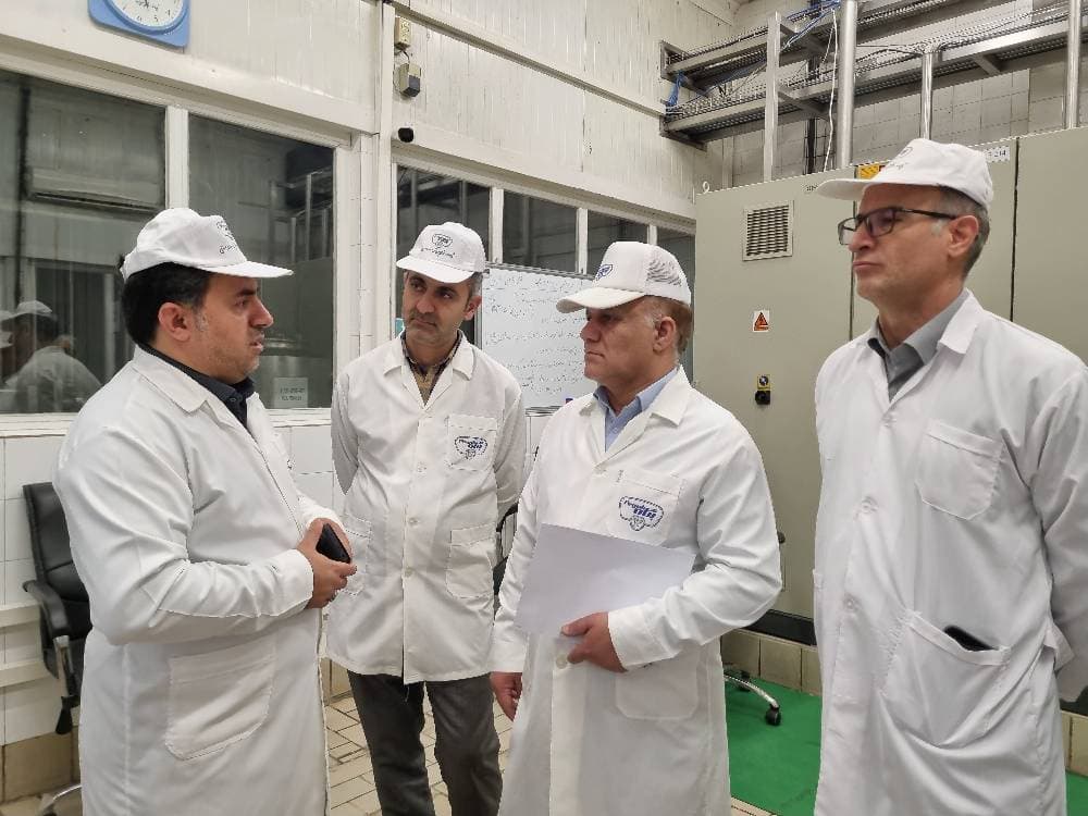 A visit by a member of the board of directors of Iran's Dairy Industries Company and accompanying delegation to the Pega