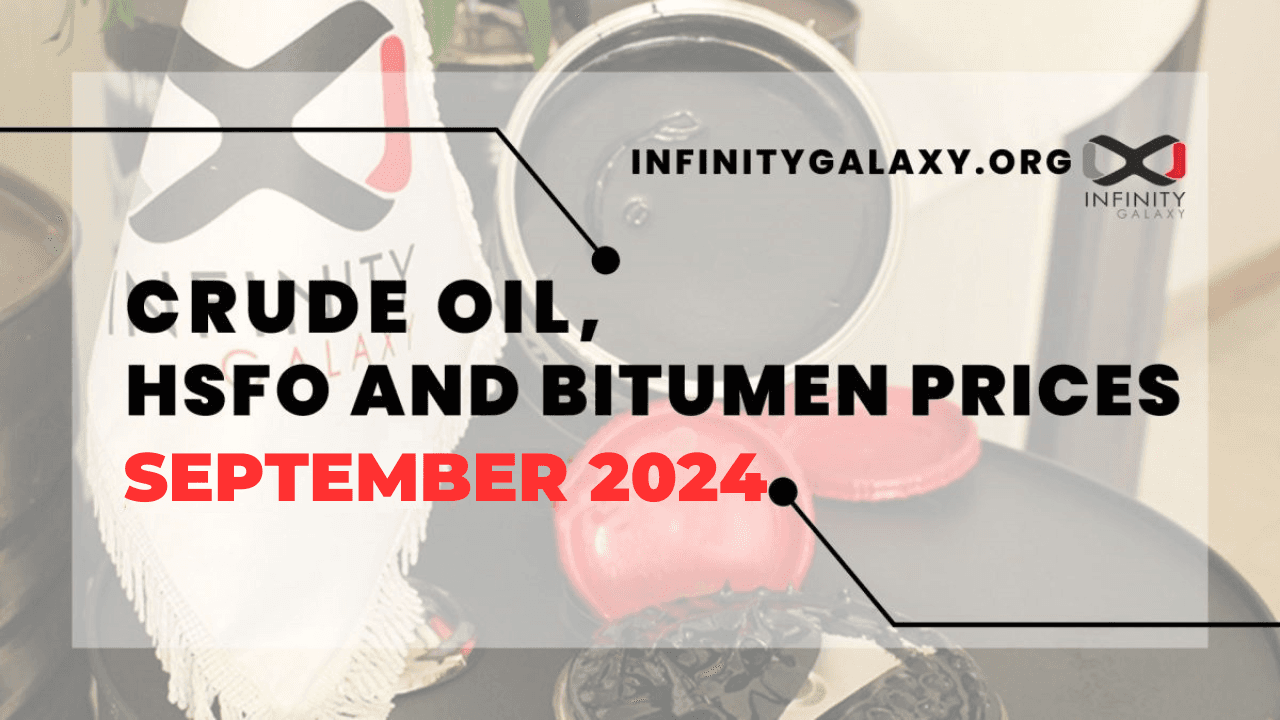 Crude oil prices, HSFO, and asphalt September 2024