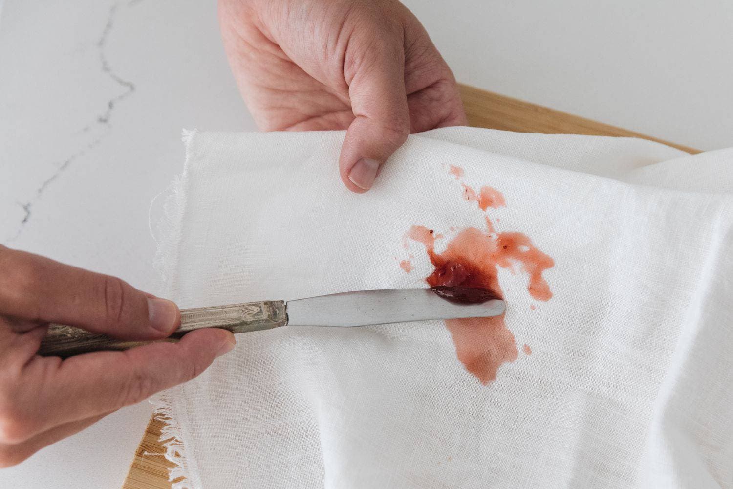 Removing jam stains