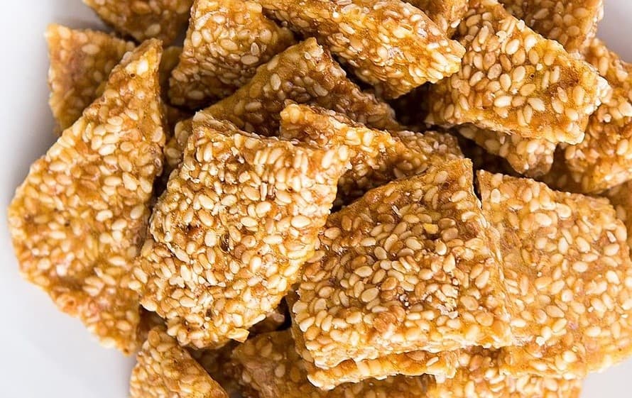 Recette de délicieux nougat au miel et sésame fait maison