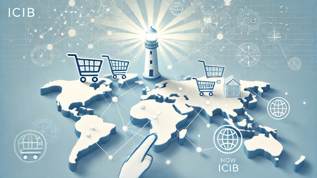 How does ICIB help e-commerce businesses looking to expand globally?