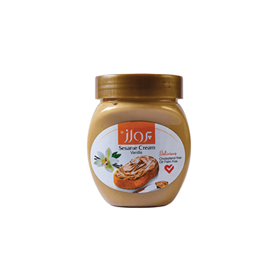 Crema de sésamo simple de vainilla de 200 gramos