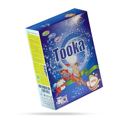 Detergente en polvo en caja Tuka