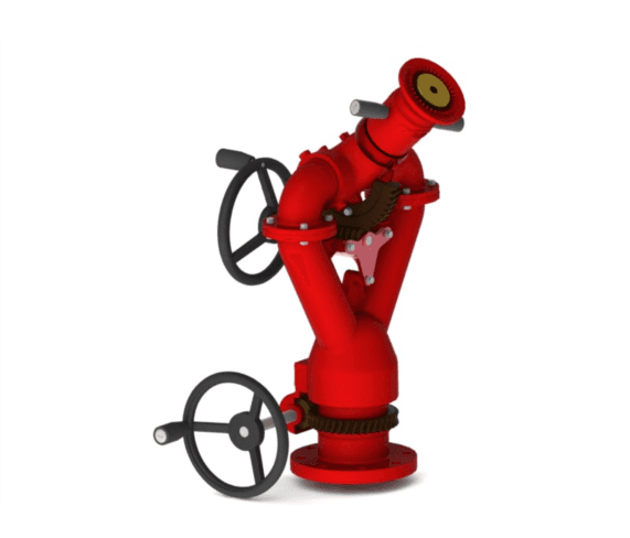 Feststehender Monitor für Feuerwehr Wasser / Schaum