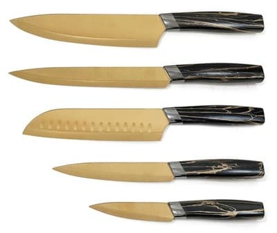 set di 5 coltelli da cucina