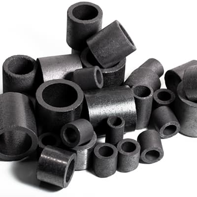 Piezas de grafito y anillos Raschig (Raschig Rings)
