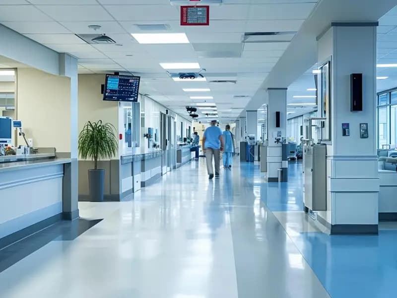 Providing cold ceilings in hospital and healthcare industries