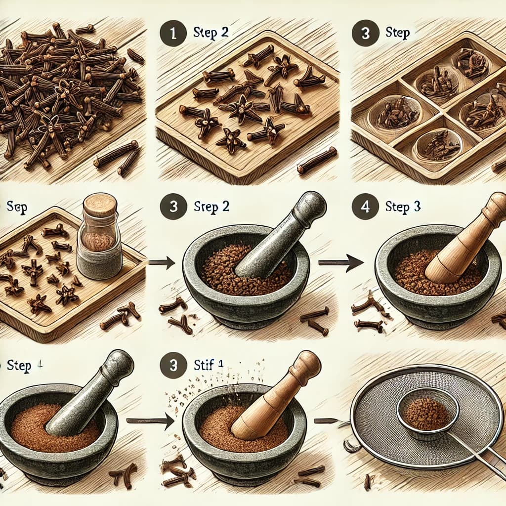 How to prepare clove powder