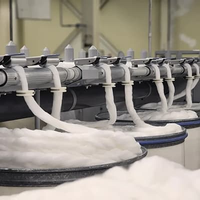 Polyester-Topsfasern