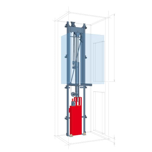 Ascenseurs hydrauliques sans salle des machines : une solution moderne pour les petits bâtiments