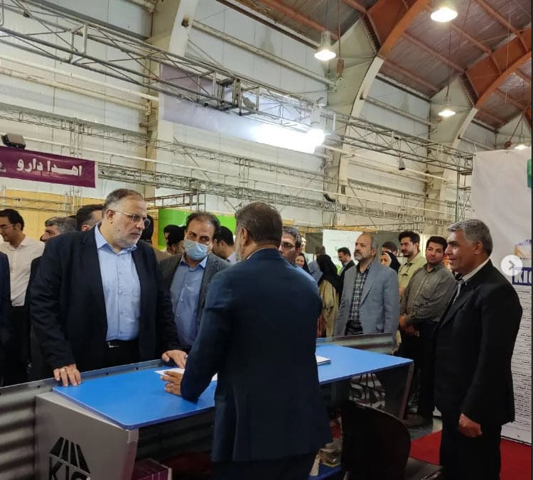 La sala de la industria de la harina de la empresa Innovadores en la exposición de industrias