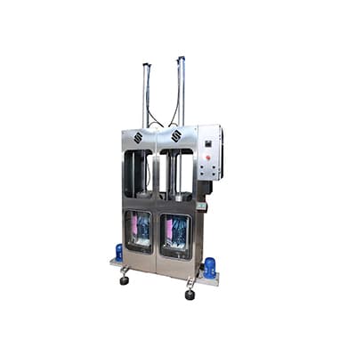 Halbautomatische Waschmaschine mit rotierendem Gallonentank