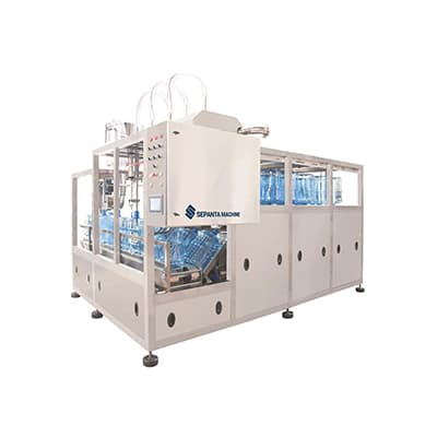 Waschmaschine für einen 19-Liter-Gallonen.