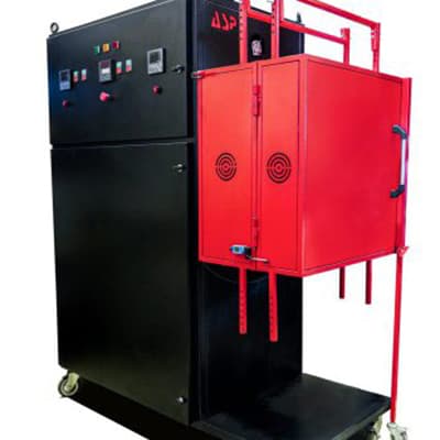 Rotating infrared radiant tube furnace