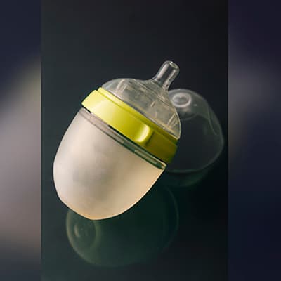 Silicone milk bottle