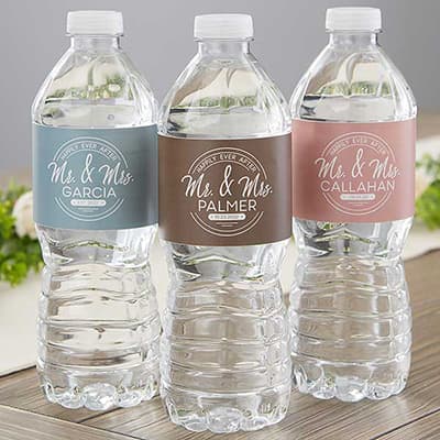 Flasche und PET Etikett