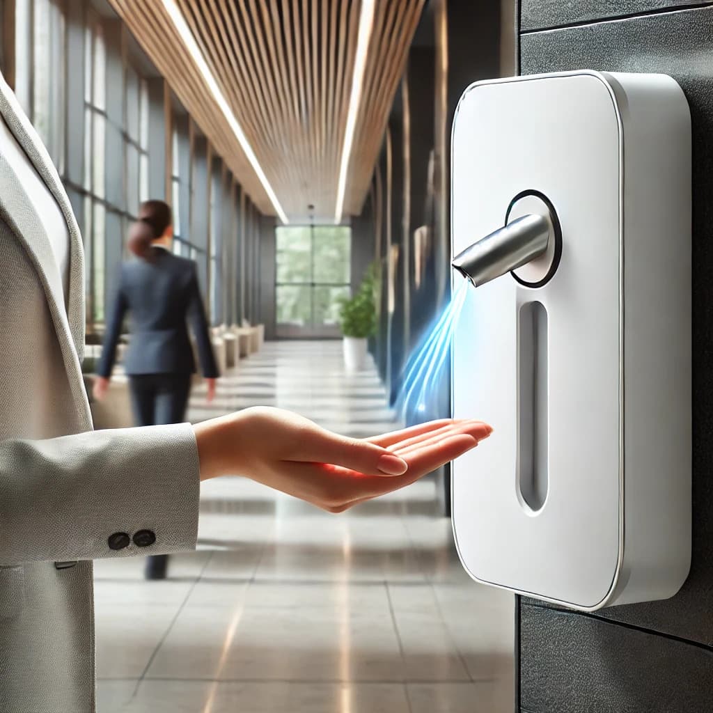 A revolution in public health; the smart hand sanitizer device by the technology accelerators of Golestan has been unvei