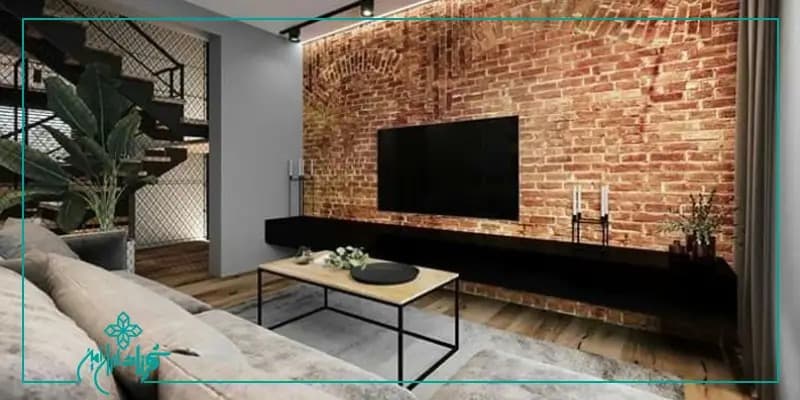 Brick veneer TV wall; a suitable choice for a beautiful and durable decoration.
