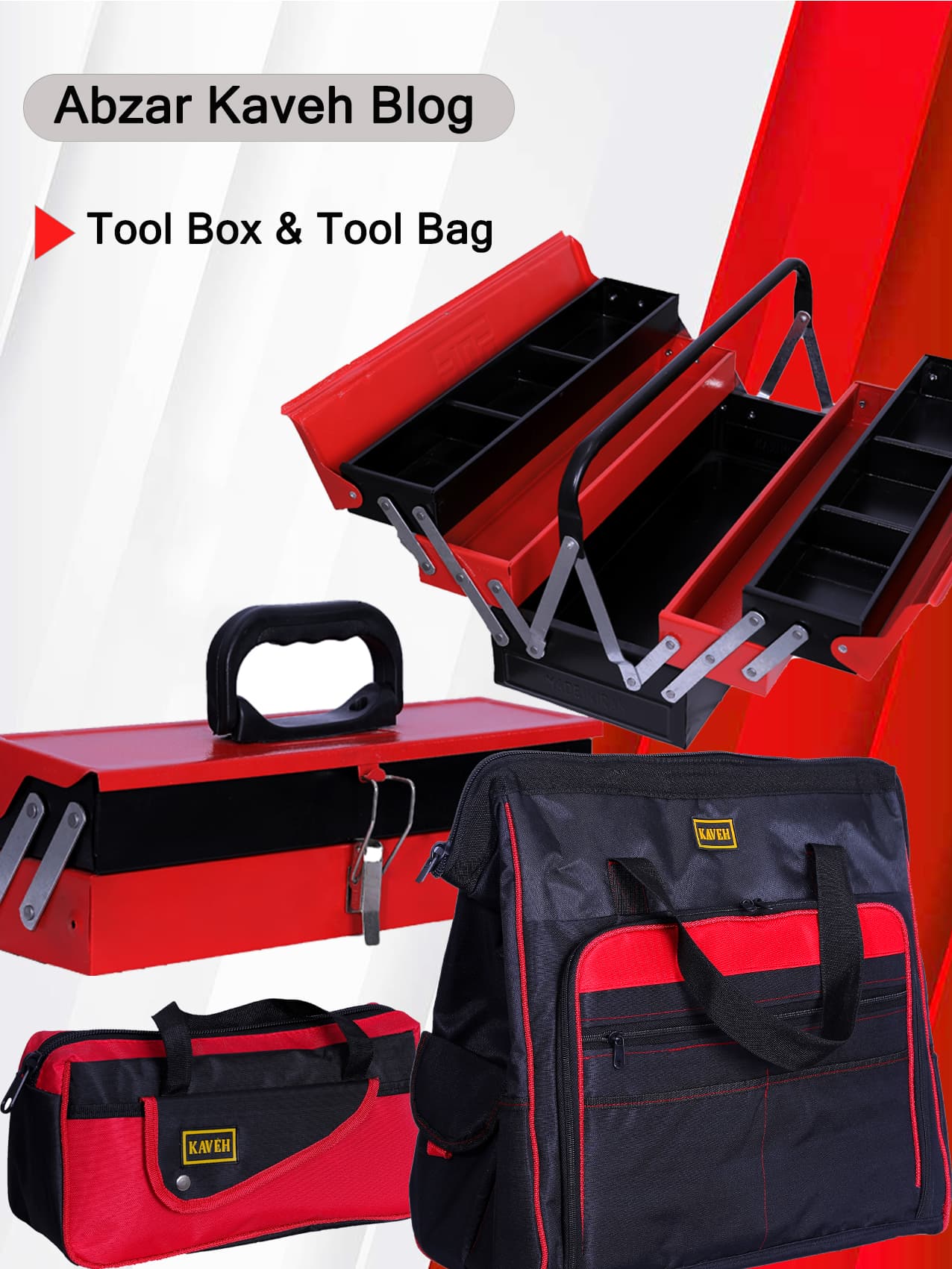 Caja de herramientas y bolso de herramientas