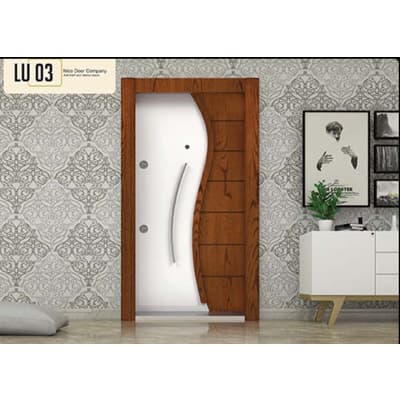 Eingangstür Serie LU- Code lu03 Eichenfurnier. Beschichtung