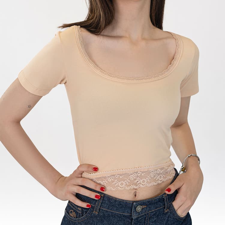 Lace T-shirt _ Code: 182