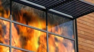 End work glass (smoke barrier)